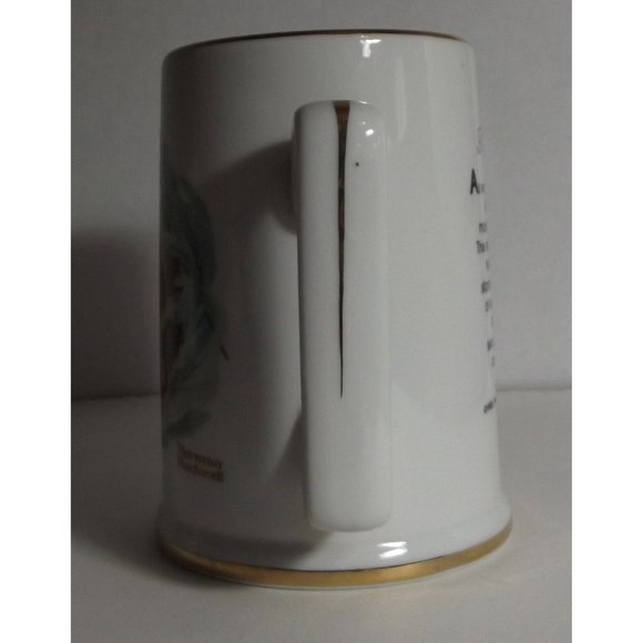 Vintage Norman Rockwell Museum Collection Braving The Storm 1985 Coffee Mug - Picture 2 of 11